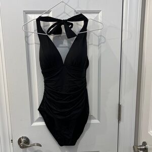 NWOT Ralph Lauren  Halter One-Piece Swimsuit